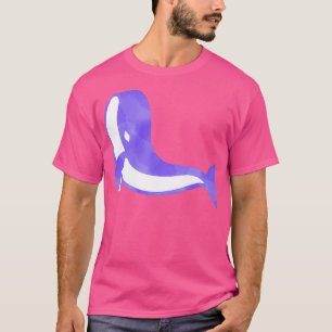 Camiseta ballena azul acuática 1