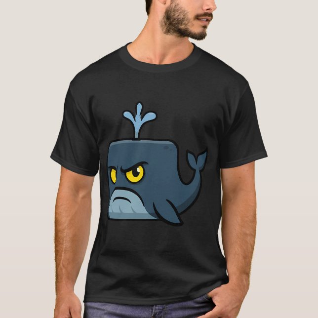 Camiseta Ballena Azul Cuadrada (Anverso)