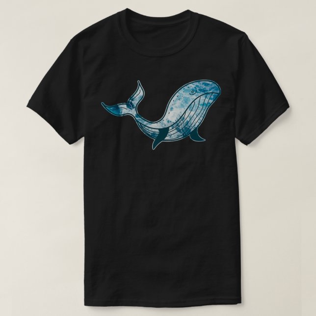 Camiseta Ballena azul del océano (Diseño del anverso)