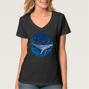 Camiseta Ballena azul Océano Pescado Cutte Animal
