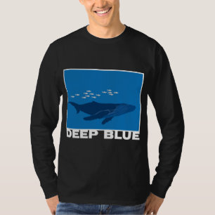 Camiseta Ballena azul profunda