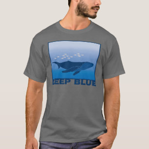 Camiseta Ballena azul profunda