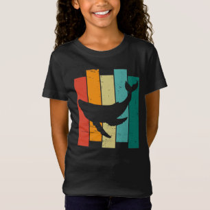 Camiseta Ballena azul retro vintage