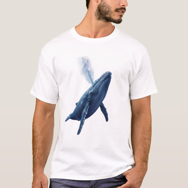 Camiseta Ballena Azul Soñadora (Anverso)