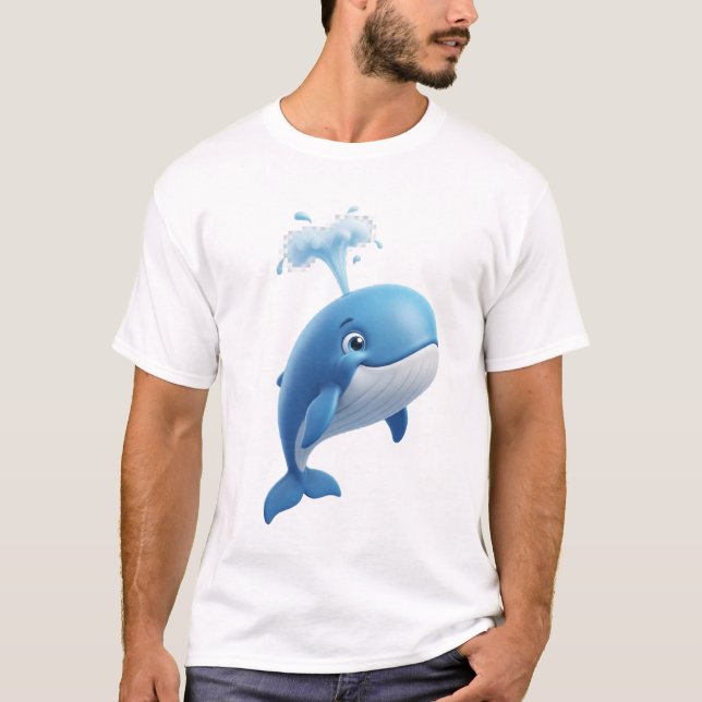 Camiseta Ballena Azul Soñadora (Anverso)