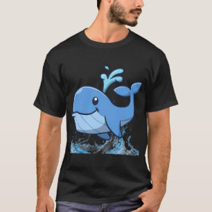 Camiseta Ballena Azul Sonriente