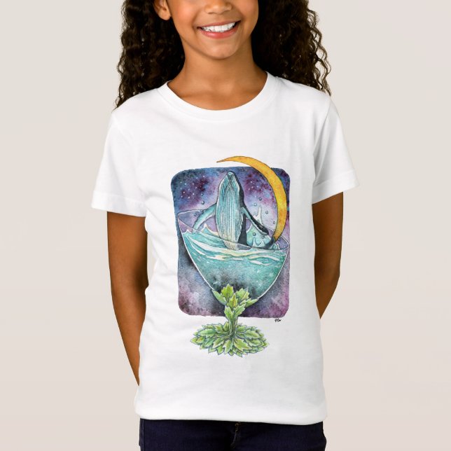 Camiseta Ballena Bajo La Luna (Anverso)