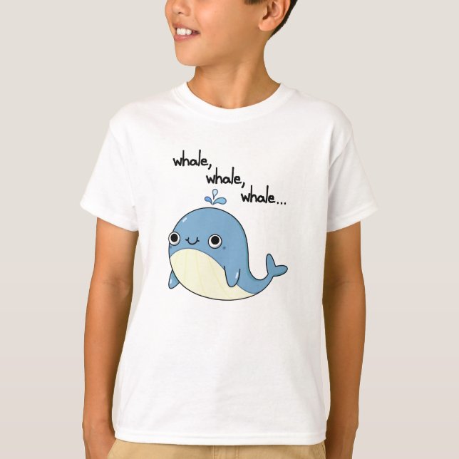Camiseta Ballena, ballena, ballena, ciruela animal marina (Anverso)