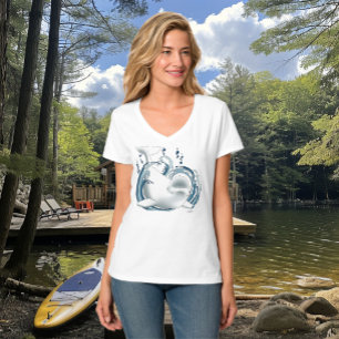 Camiseta Ballena Beluga Azul