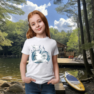 Camiseta Ballena Beluga Azul