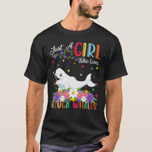 Camiseta Ballena Beluga Pez  Solo Una Chica Que Ama Beluga 