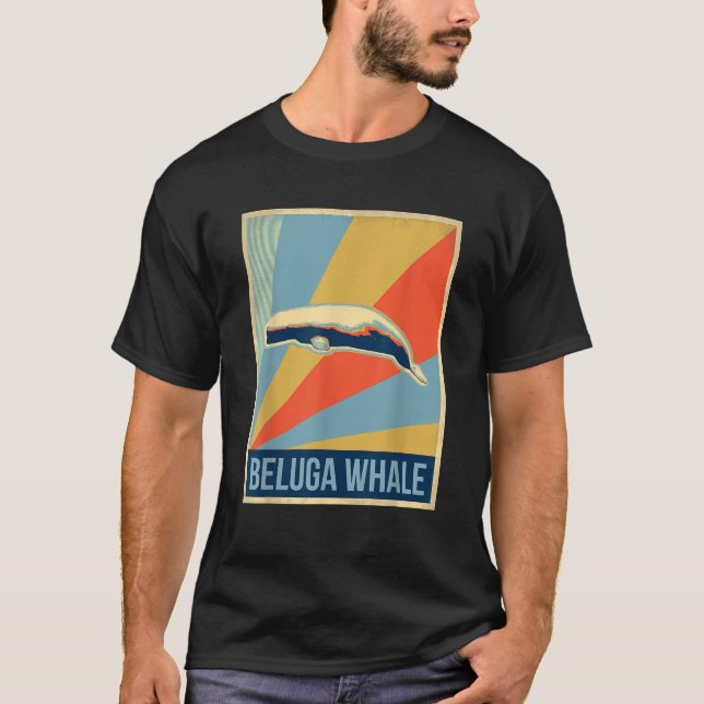 Camiseta Ballena Beluga vintage (Anverso)