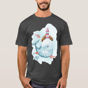 Camiseta Ballena color agua 4