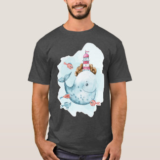 Camiseta Ballena color agua 4