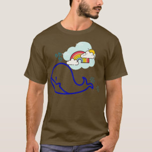 Camiseta ballena con el animal arcoiris Lover