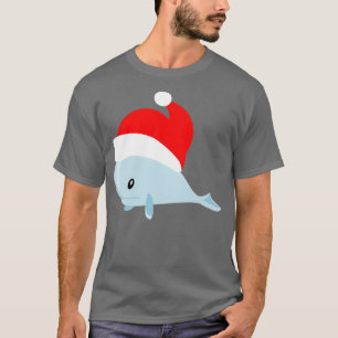 Camiseta Ballena con sombrero de santa