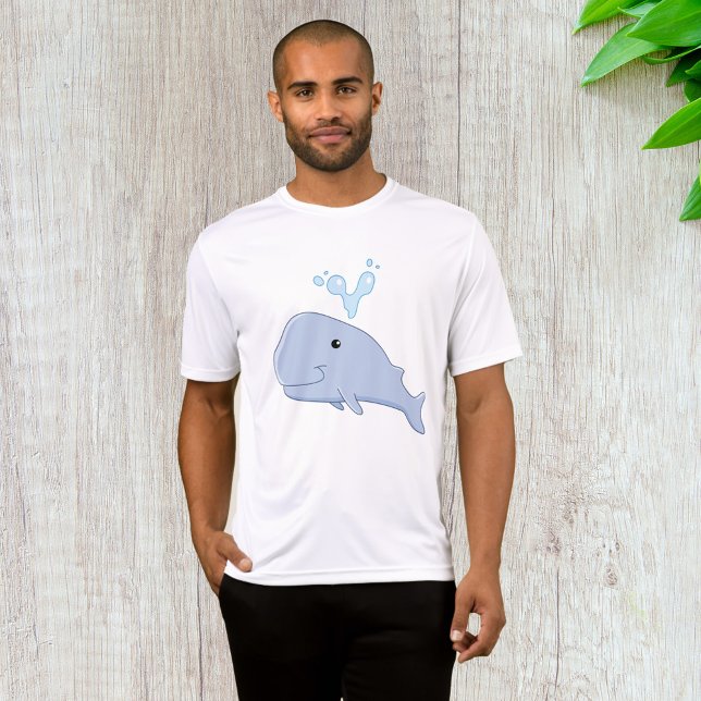 Camiseta Ballena corta con agua salada animal adorable (Subido por el creador)