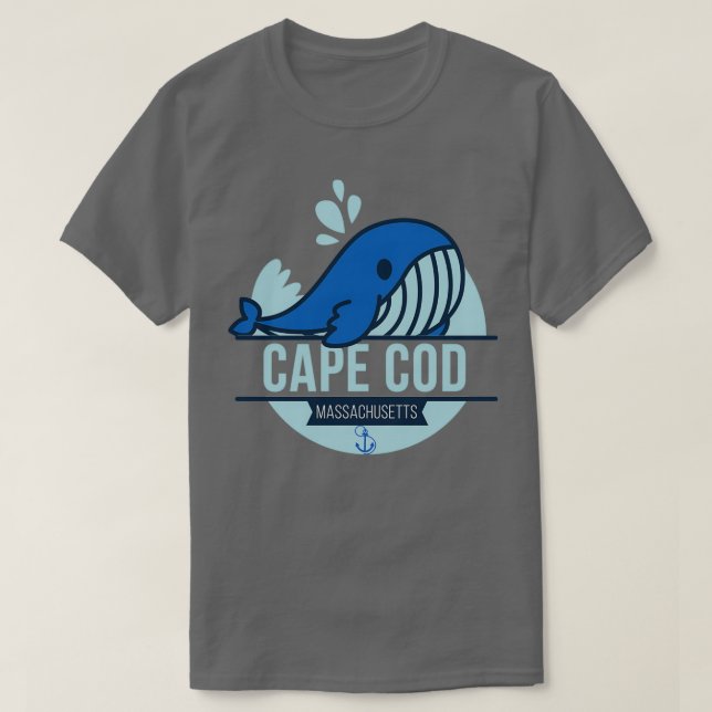 Camiseta Ballena de Cape Cod Massachusetts (Diseño del anverso)