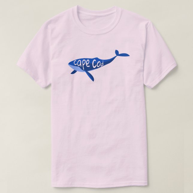 Camiseta Ballena de Cape Cod Massachusetts (Diseño del anverso)