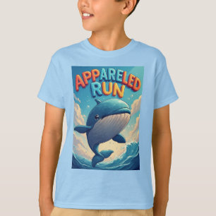 Camiseta Ballena de dibujos animados juguetona
