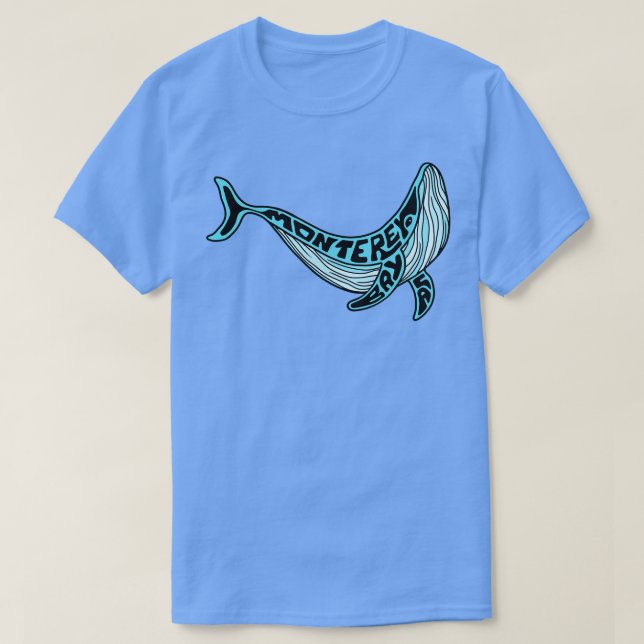 Camiseta Ballena de Monterey Bay (Diseño del anverso)