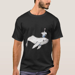 Camiseta Ballena de sombrero de copa
