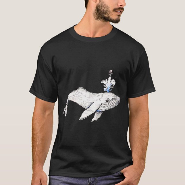 Camiseta Ballena de sombrero de copa (Anverso)