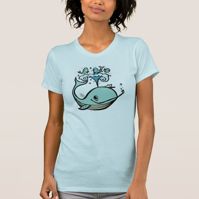 Camiseta ¡Ballena de un capitán! (Anverso)