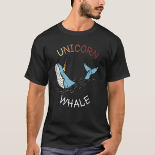 Camiseta Ballena De Unicornio Azul Para Narwhal