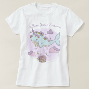 Camiseta Ballena de Unicornio voladora