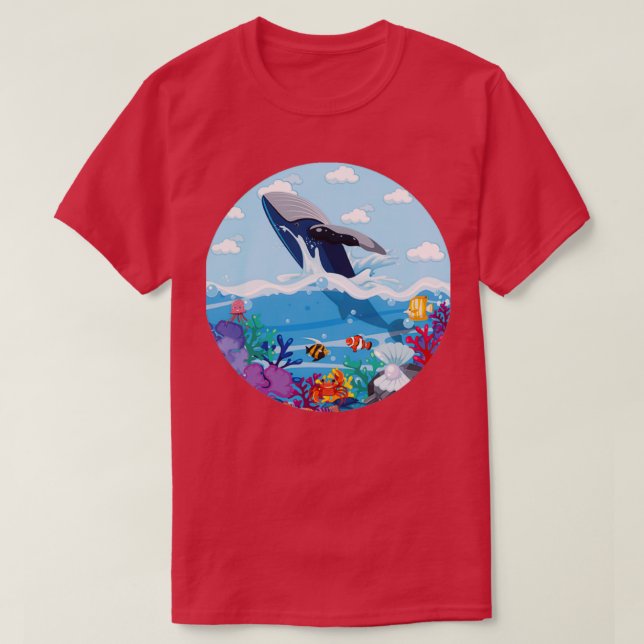 Camiseta Ballena de verano (Diseño del anverso)