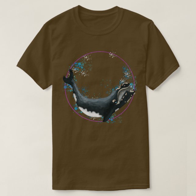Camiseta Ballena derecha (Diseño del anverso)