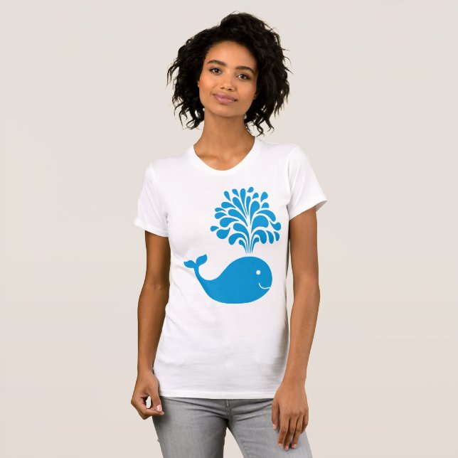 Camiseta Ballena divertida (Anverso completo)