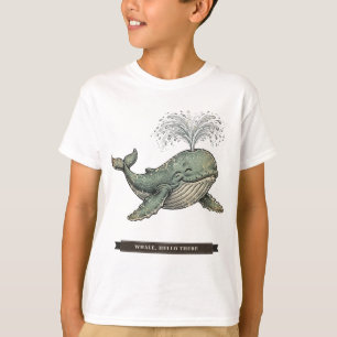 Camiseta Ballena Divertida para Niños