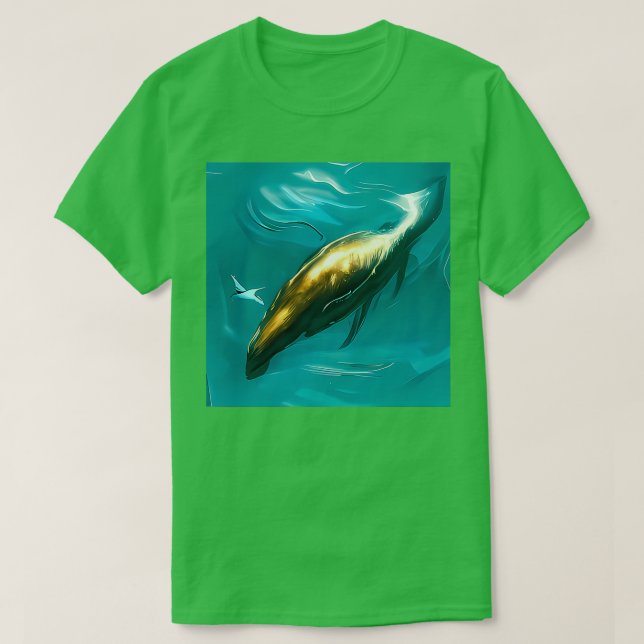 Camiseta Ballena dorada 1 (Diseño del anverso)