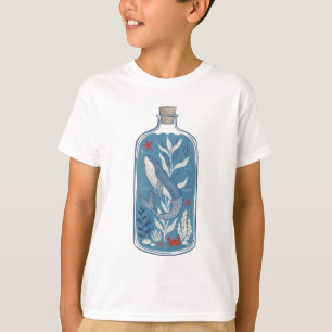 Camiseta Ballena En Una Botella Gráfico Náutico De Vida Oce