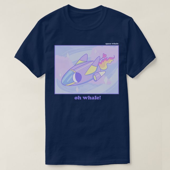 Camiseta Ballena espacial 1 (Diseño del anverso)