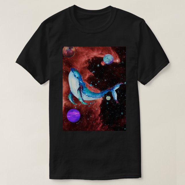 Camiseta Ballena espacial 3 (Diseño del anverso)