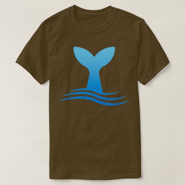 Camiseta Ballena esperma cola de ballena en ola de ballena  (Diseño del anverso)