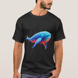 Camiseta Ballena Etérea Brillante – Fantasía de Neón Vibran