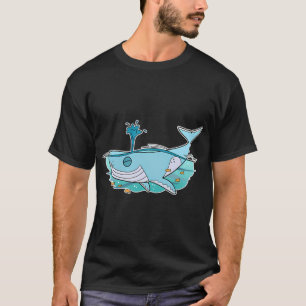 Camiseta Ballena Feliz Nadando