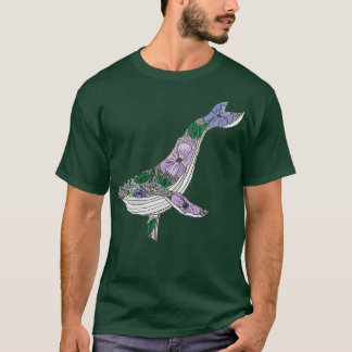 Camiseta Ballena floral 4