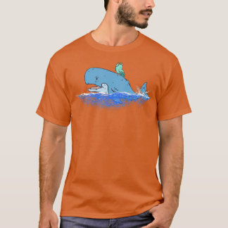 Camiseta Ballena Graciosa Con Pájaro 1