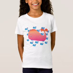 Camiseta Ballena grande, pequeñas ballenas