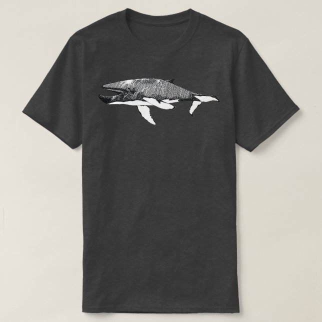 Camiseta Ballena gris (Diseño del anverso)