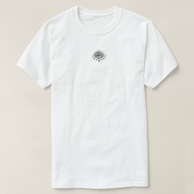 Camiseta Ballena gris del norte enmarcada (Diseño del anverso)