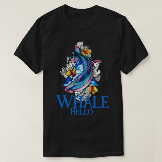 Camiseta Ballena Hola 3 (Diseño del anverso)