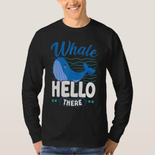Camiseta Ballena Hola Allí Ballena Animal Pun Marine Bivari