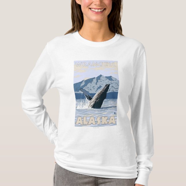 Camiseta Ballena jorobada - Wrangell, Alaska (Anverso)