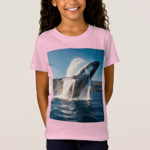 Camiseta Ballena llevando a otra ballena en el océano profu